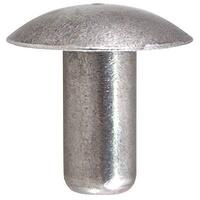 3/16&quot; X 3/8&quot; BRAZIER HEAD SOLID RIVET ALUMINUM